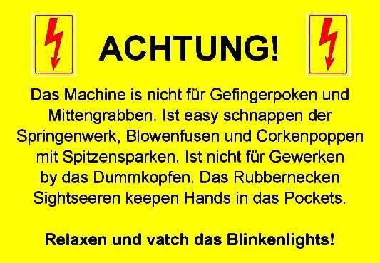 Achtung blinkenlights
