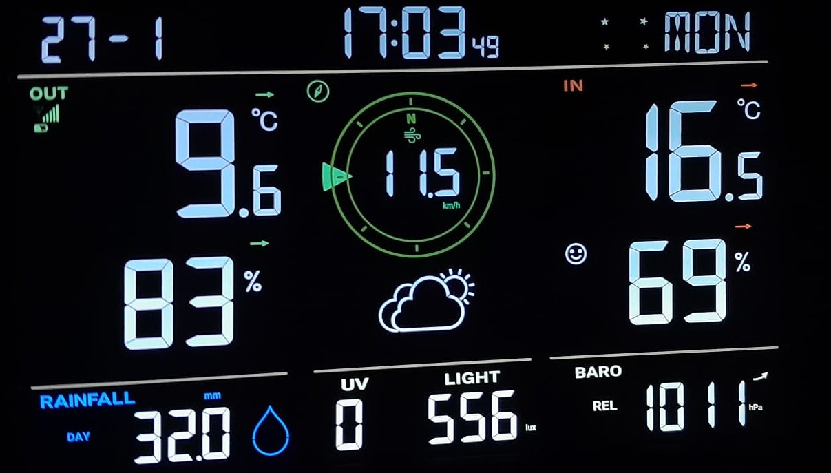 Weather station monitor